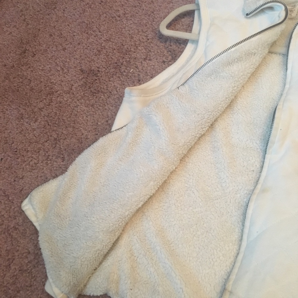 White Sherpa Vest